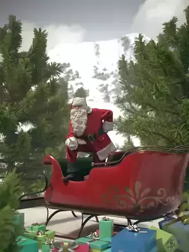 Santa 10600 - Santa Claus With Sleigh - Christmas Special