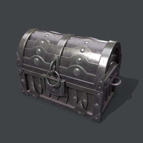 armored chest Low-poly 3D model
