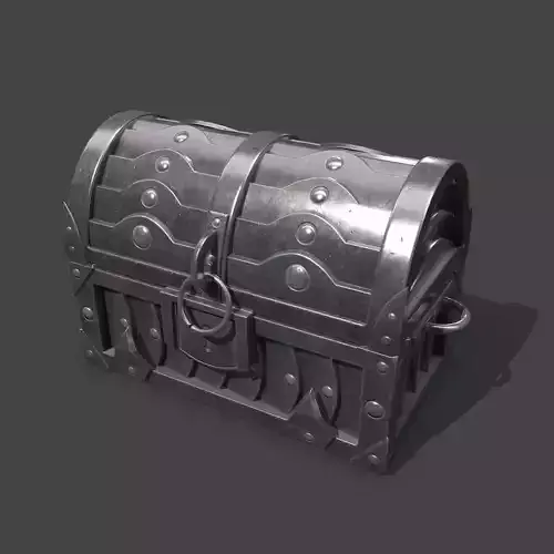 armored chest Low-poly 3D model