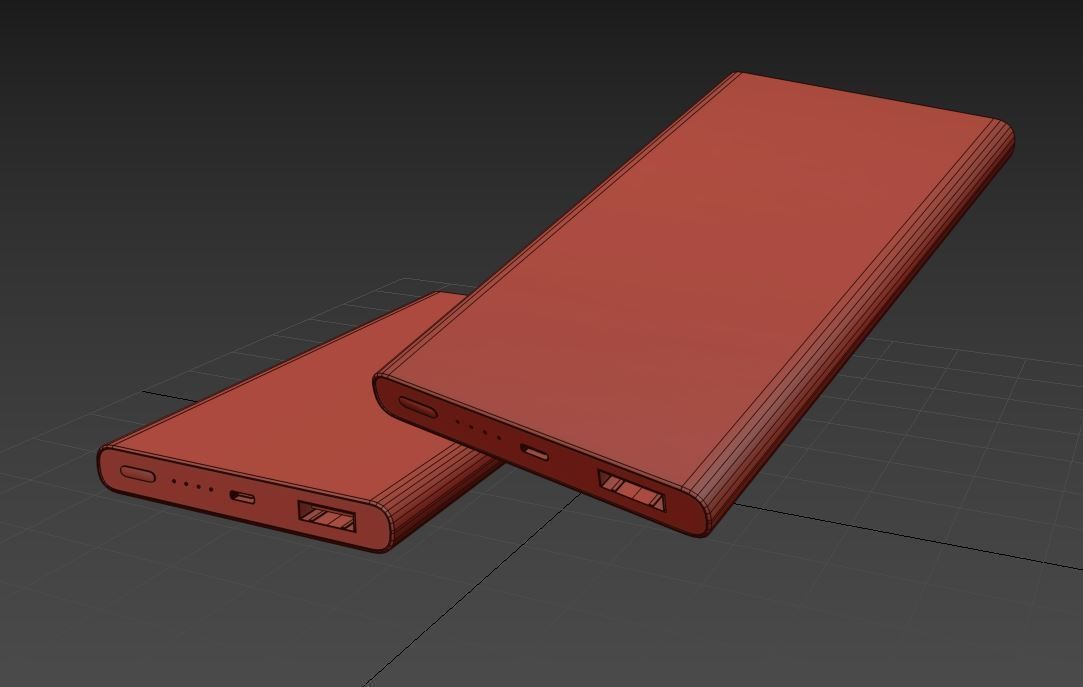 Power Bank Low-poly 3D model_2
