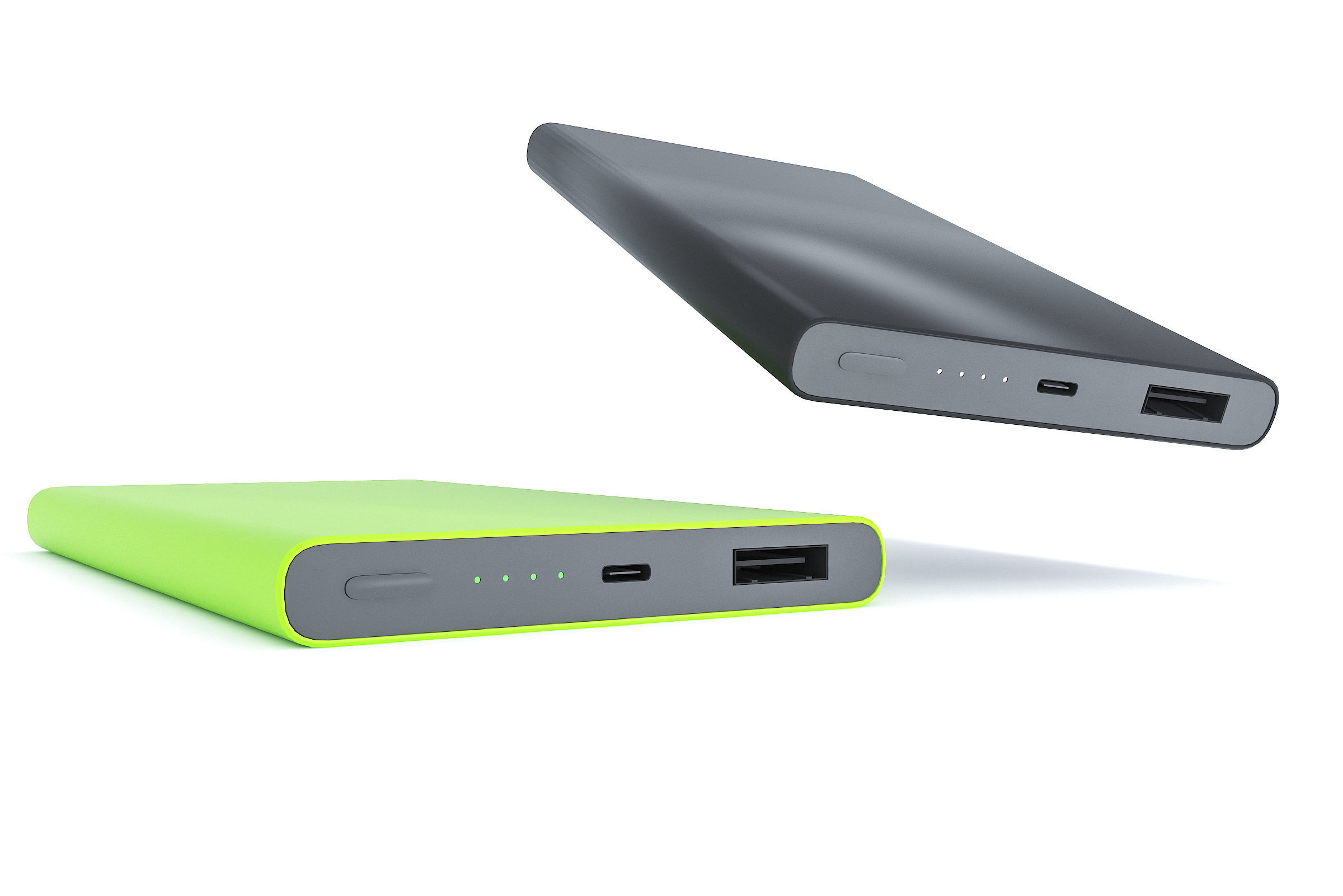 Power Bank Low-poly 3D model_1