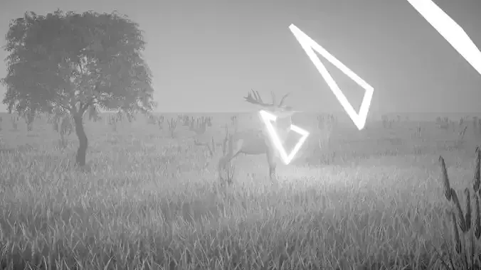 deer in the nature  Free low-poly 3D model