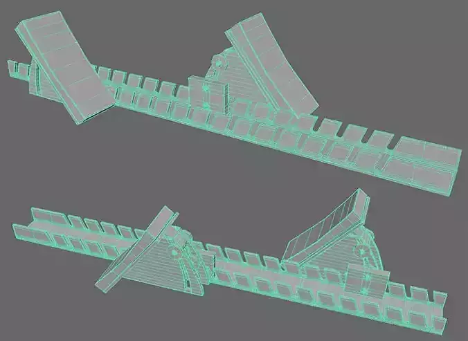 Low Rez Track Runner Block 3D model
