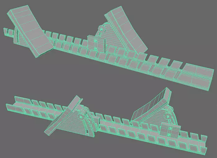 Low Rez Track Runner Block 3D model_0