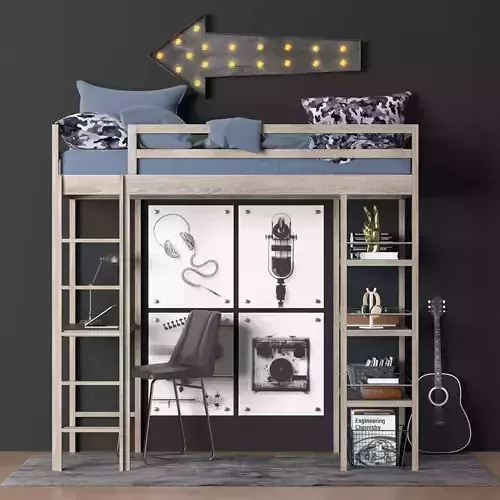KIERAN STUDY LOFT BED
