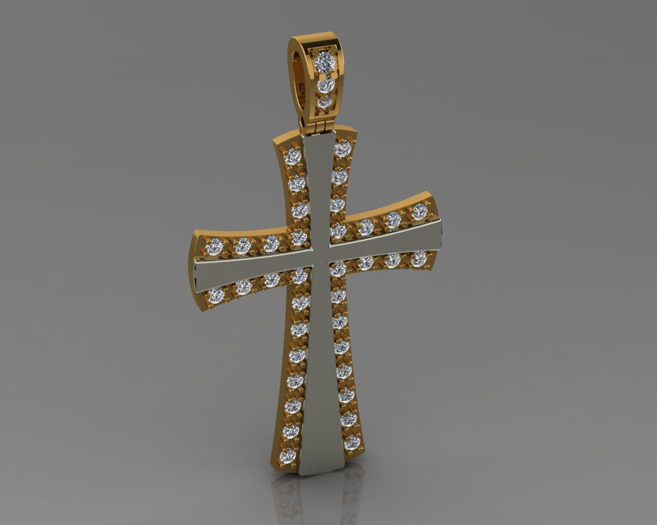 Cross 06 pendant 3D print model_1