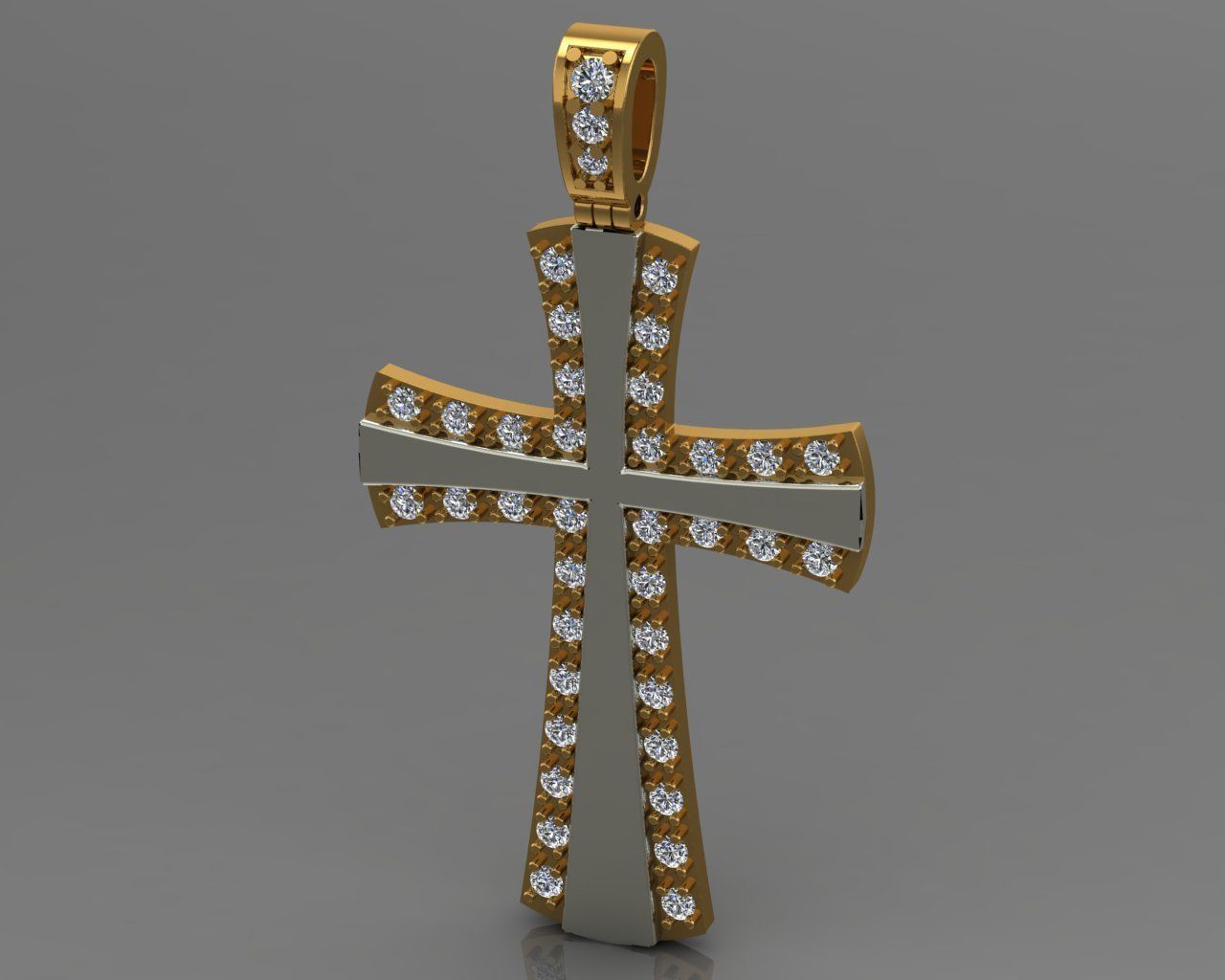 Cross 06 pendant 3D print model_6