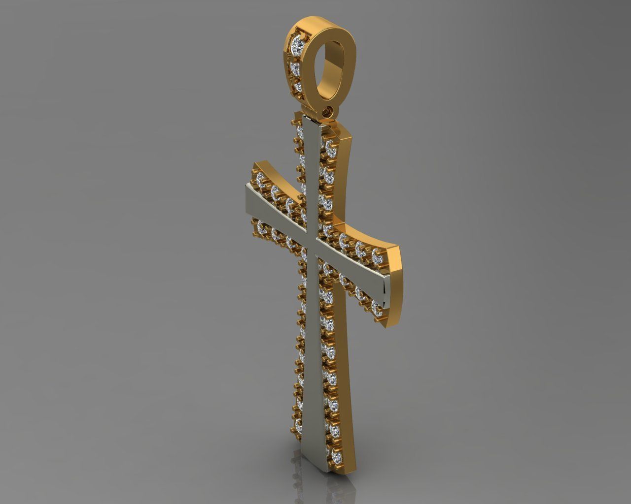 Cross 06 pendant 3D print model_5