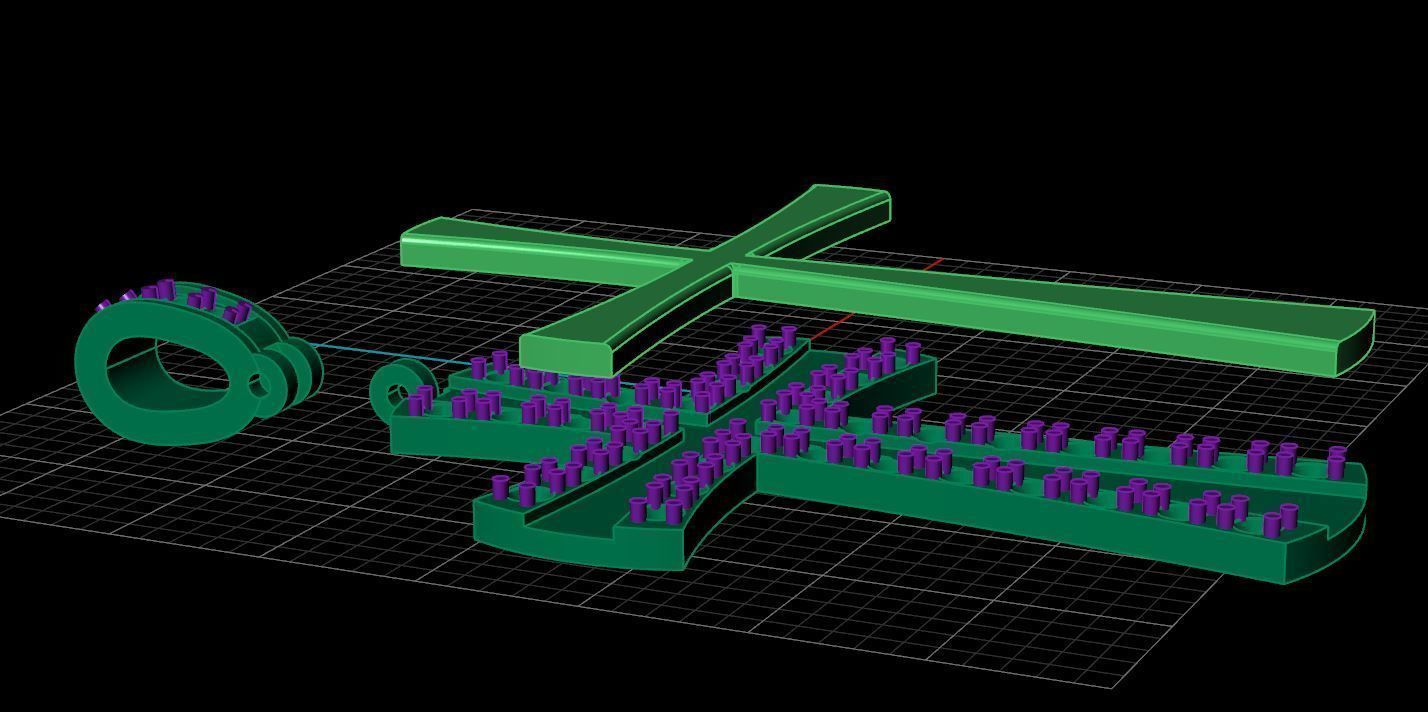 Cross 06 pendant 3D print model_9