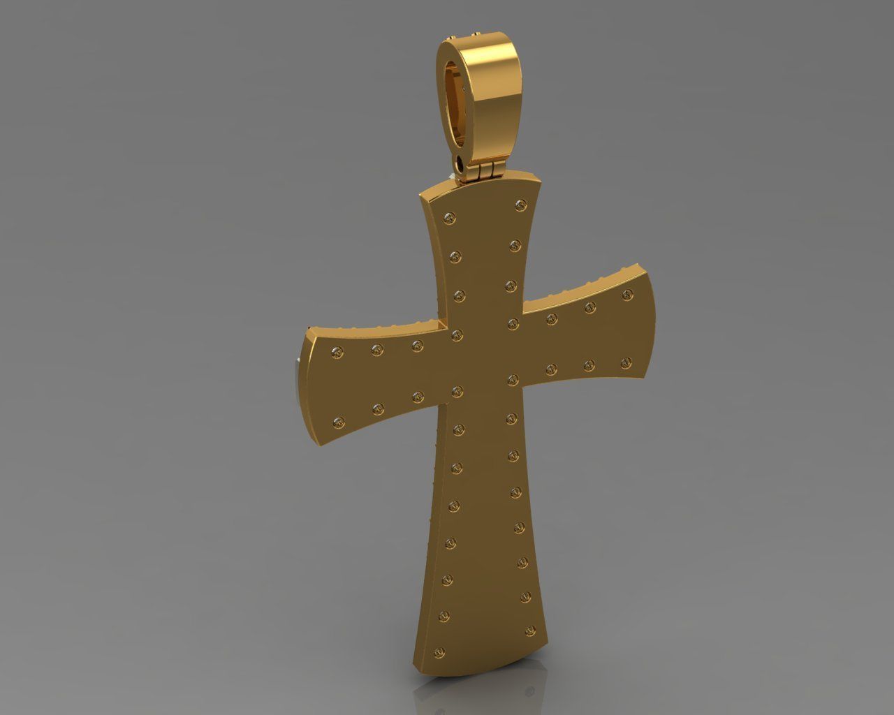Cross 06 pendant 3D print model_4