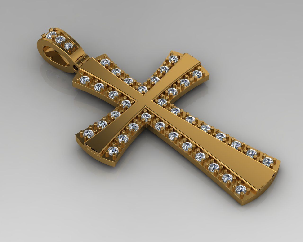 Cross 06 pendant 3D print model_7