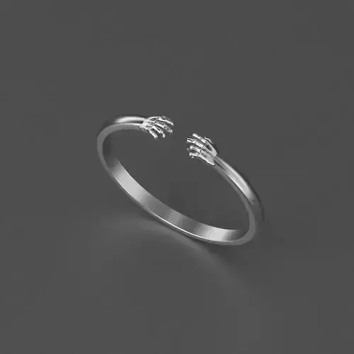 brutal mens silver bracelet mens hands