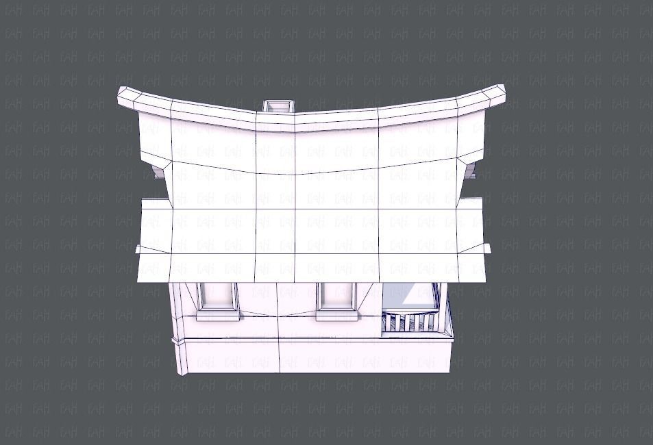 House Cartoon V07 Low-poly 3D model_29