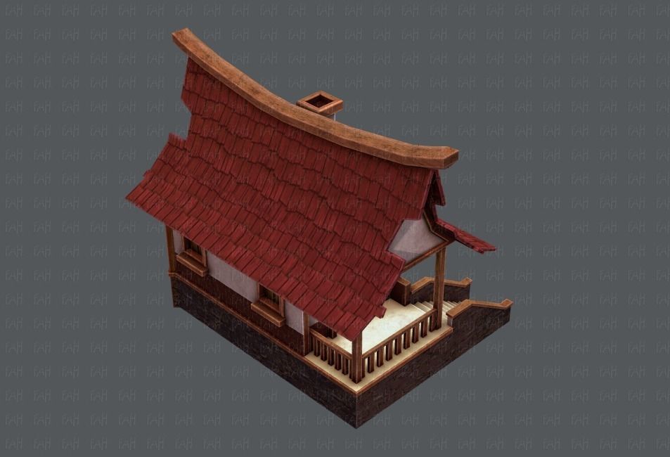 House Cartoon V07 Low-poly 3D model_20