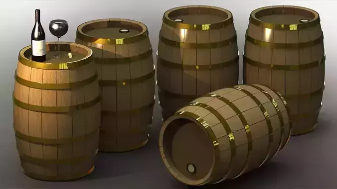 Wooden Wine Barrel Oak