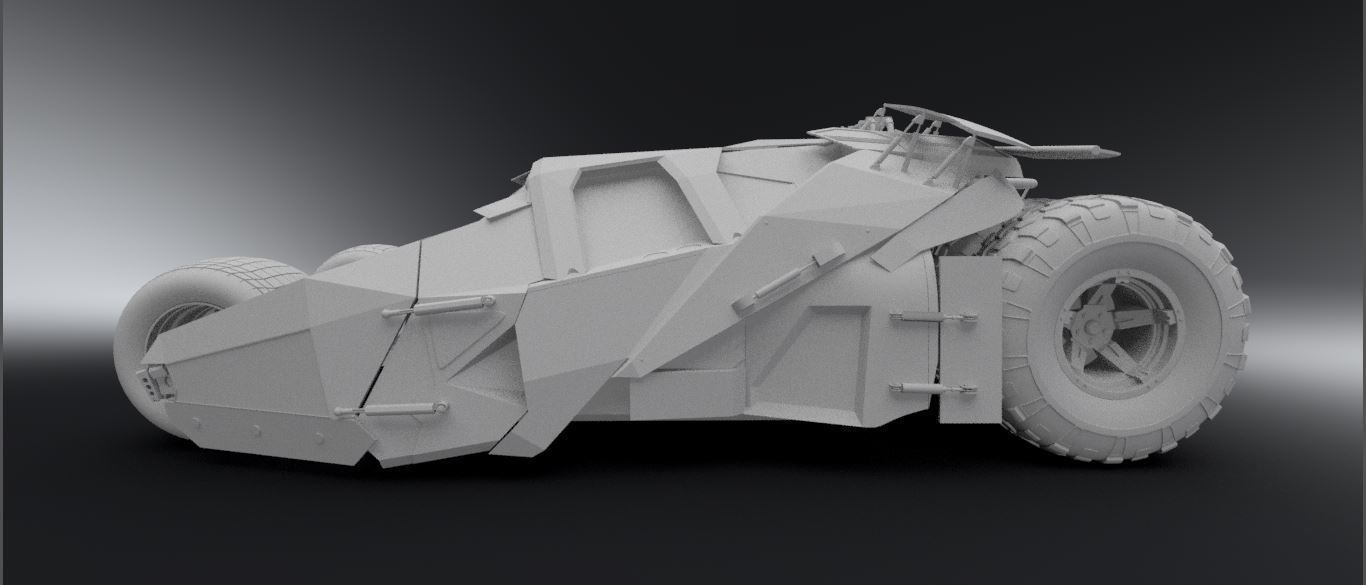 Batmobile from knight rises 3D model_2
