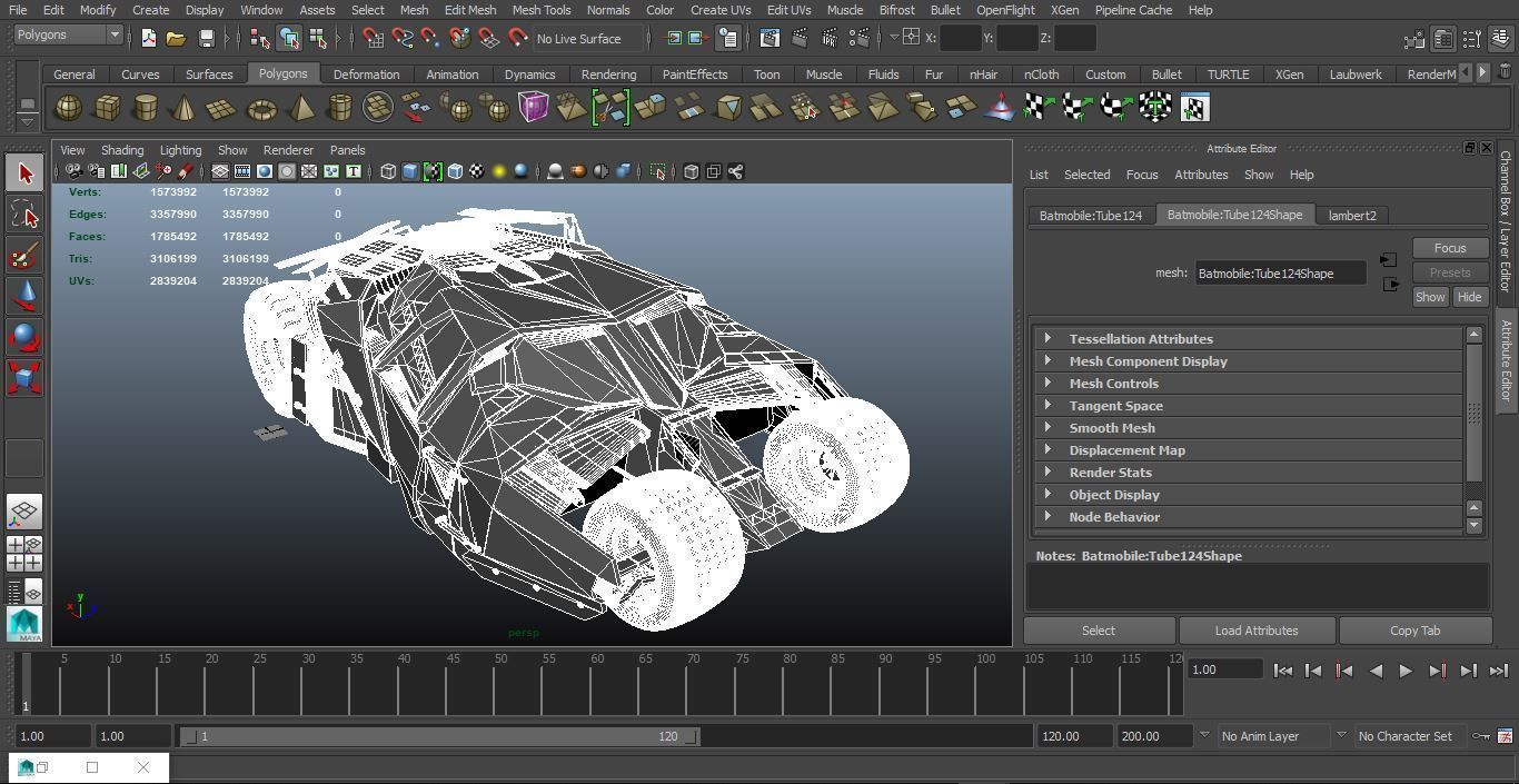 Batmobile from knight rises 3D model_3