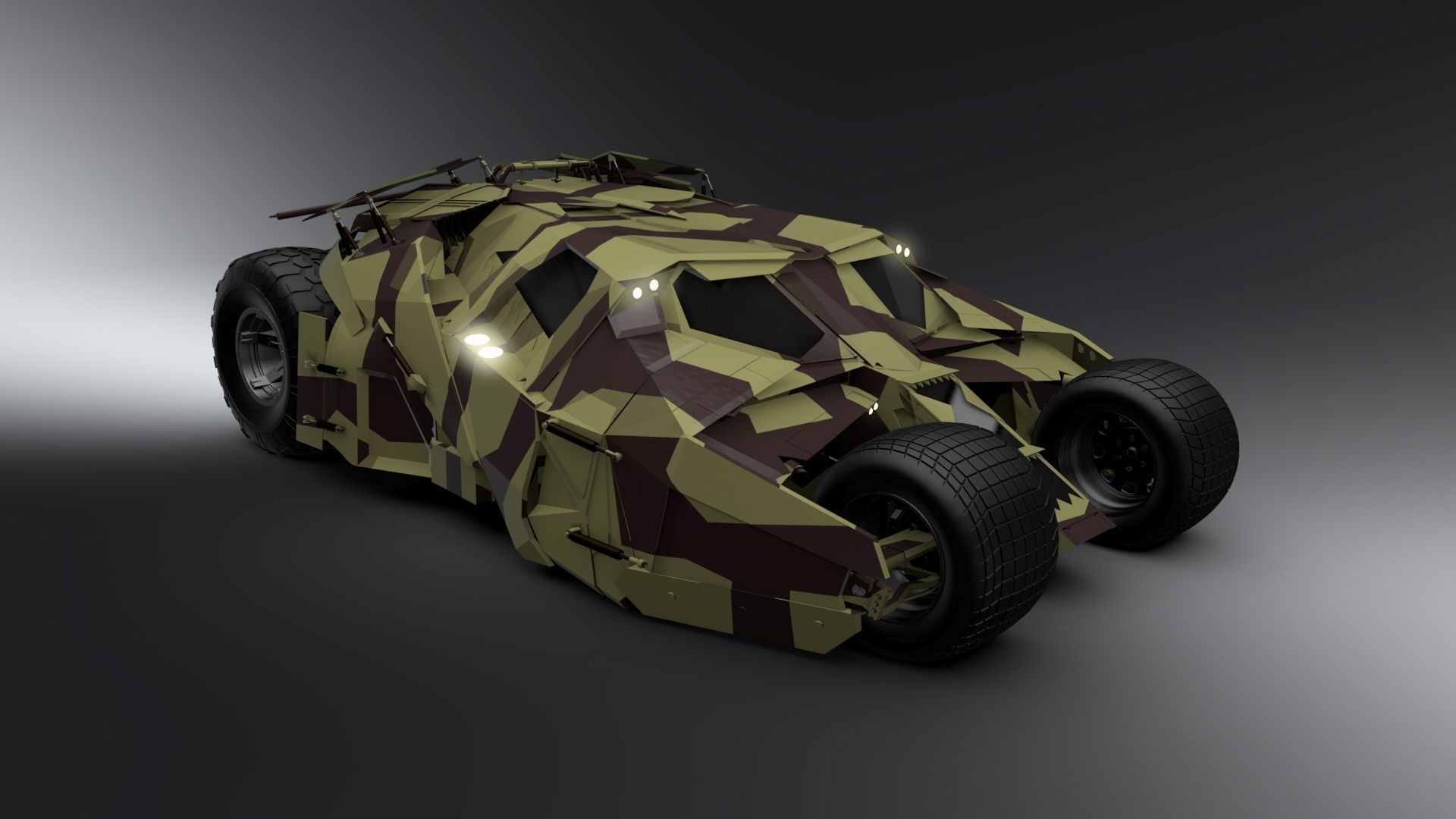 Batmobile from knight rises 3D model_1