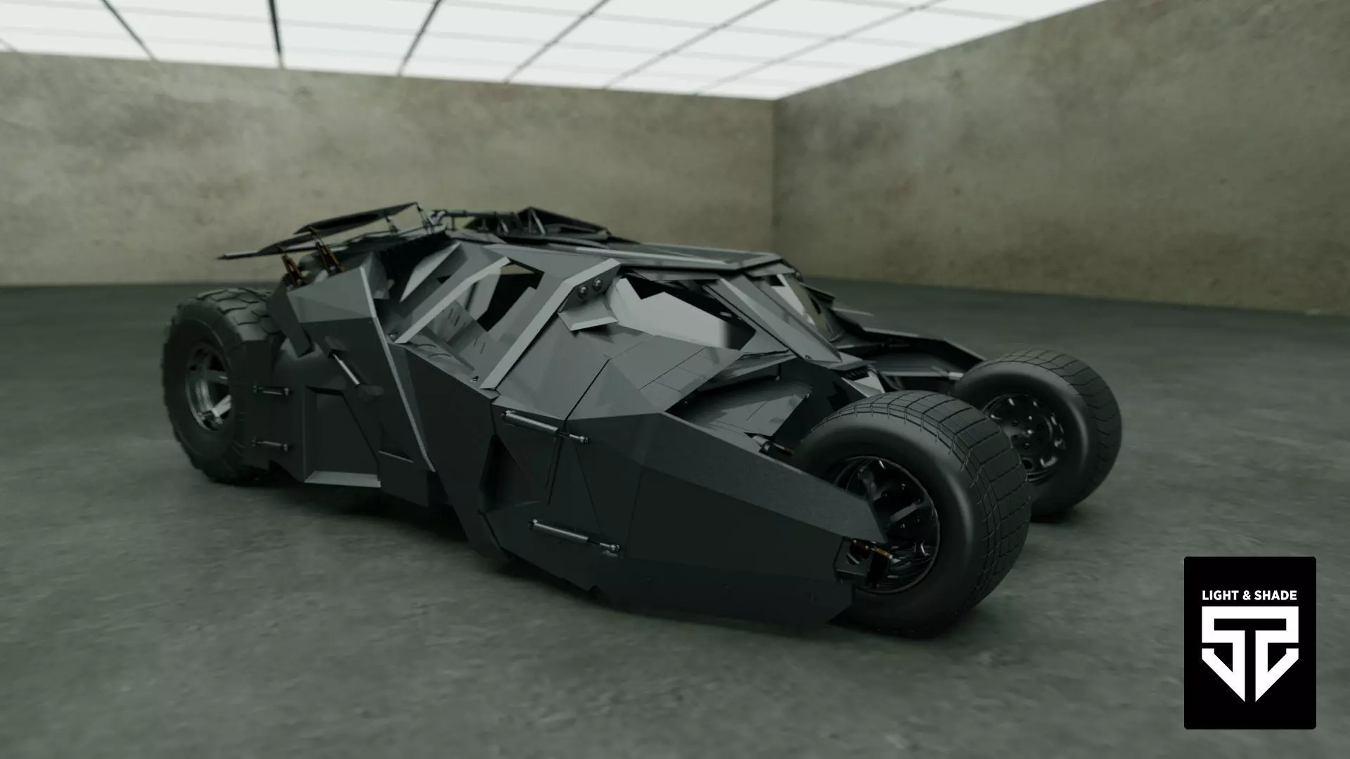 Batmobile from knight rises 3D model_0