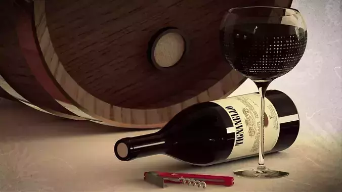 Wine Bottle and accessories
