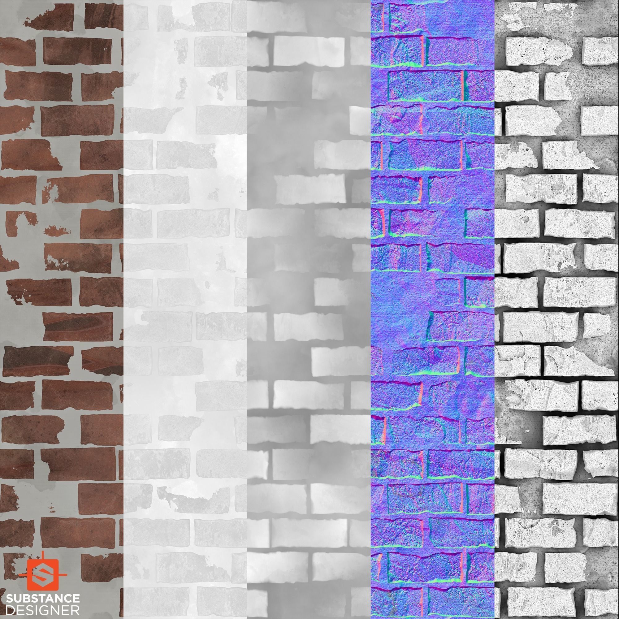 Old Brick Wall Texture Material Texture_2