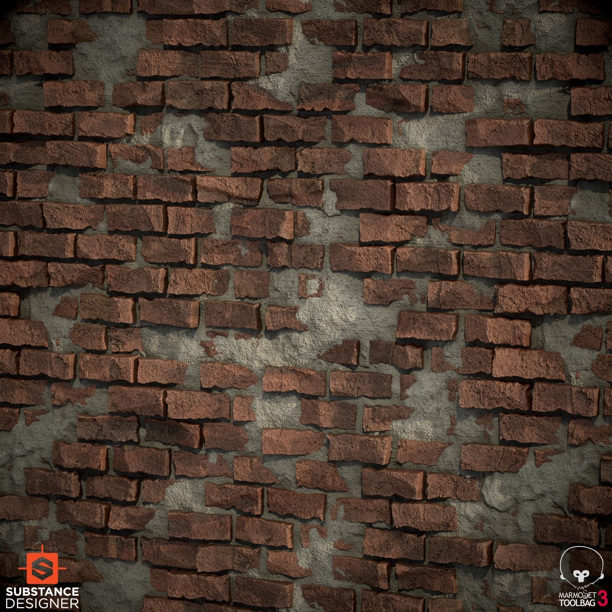 Old Brick Wall Texture Material Texture_1