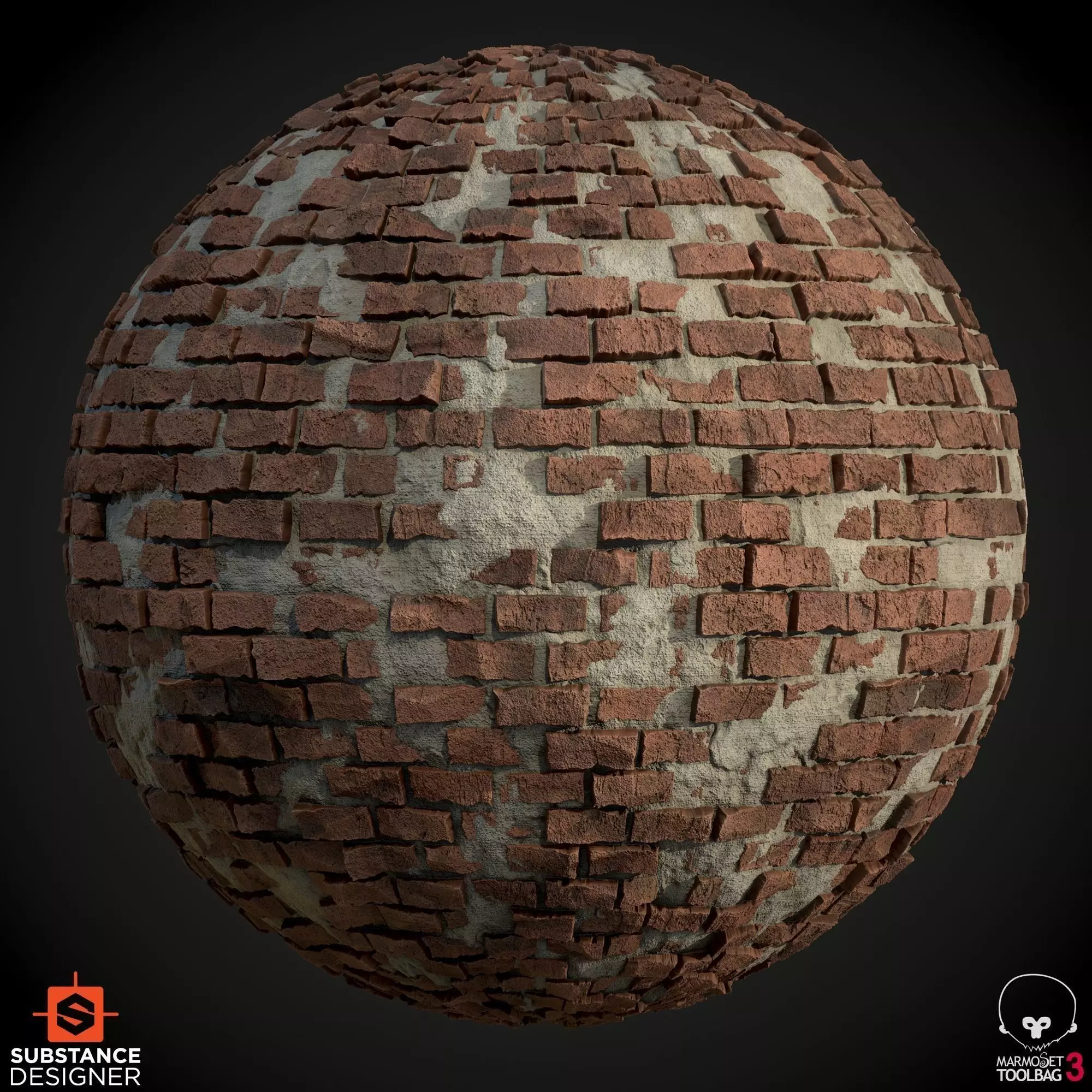 Old Brick Wall Texture Material Texture_0