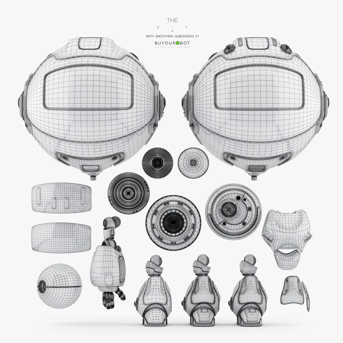 Unit robot II 3D model_9