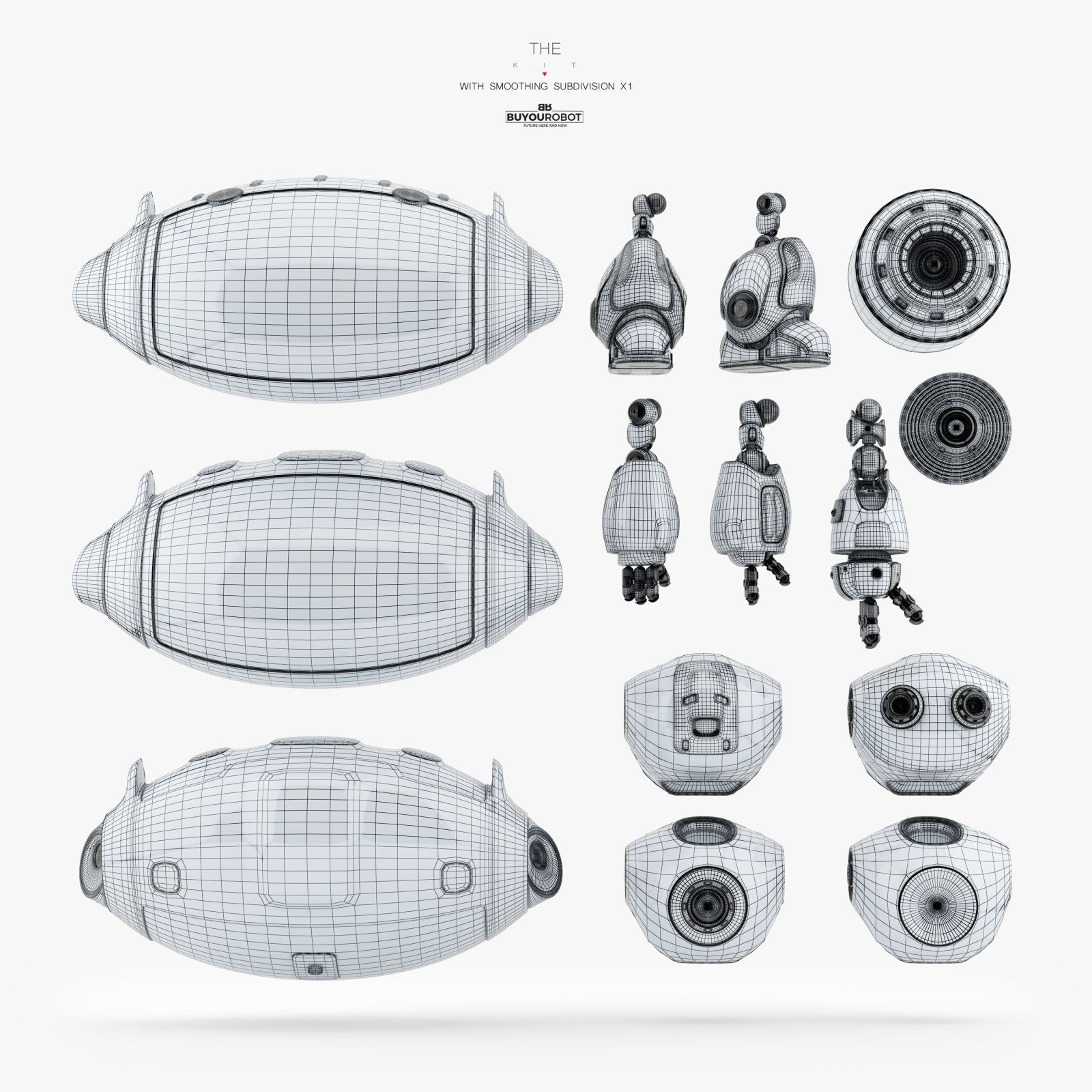 CUTE CAT PET BOT 3D model_9