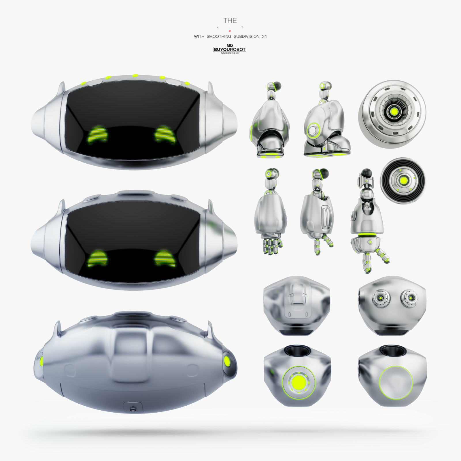 CUTE CAT PET BOT 3D model_4