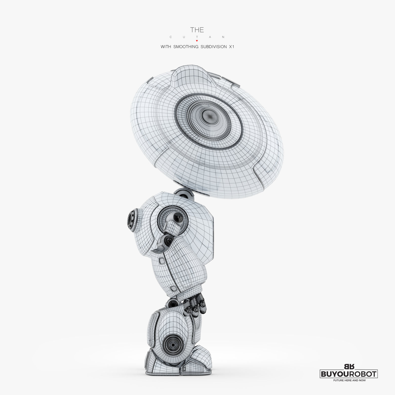 CUTE CAT PET BOT 3D model_7