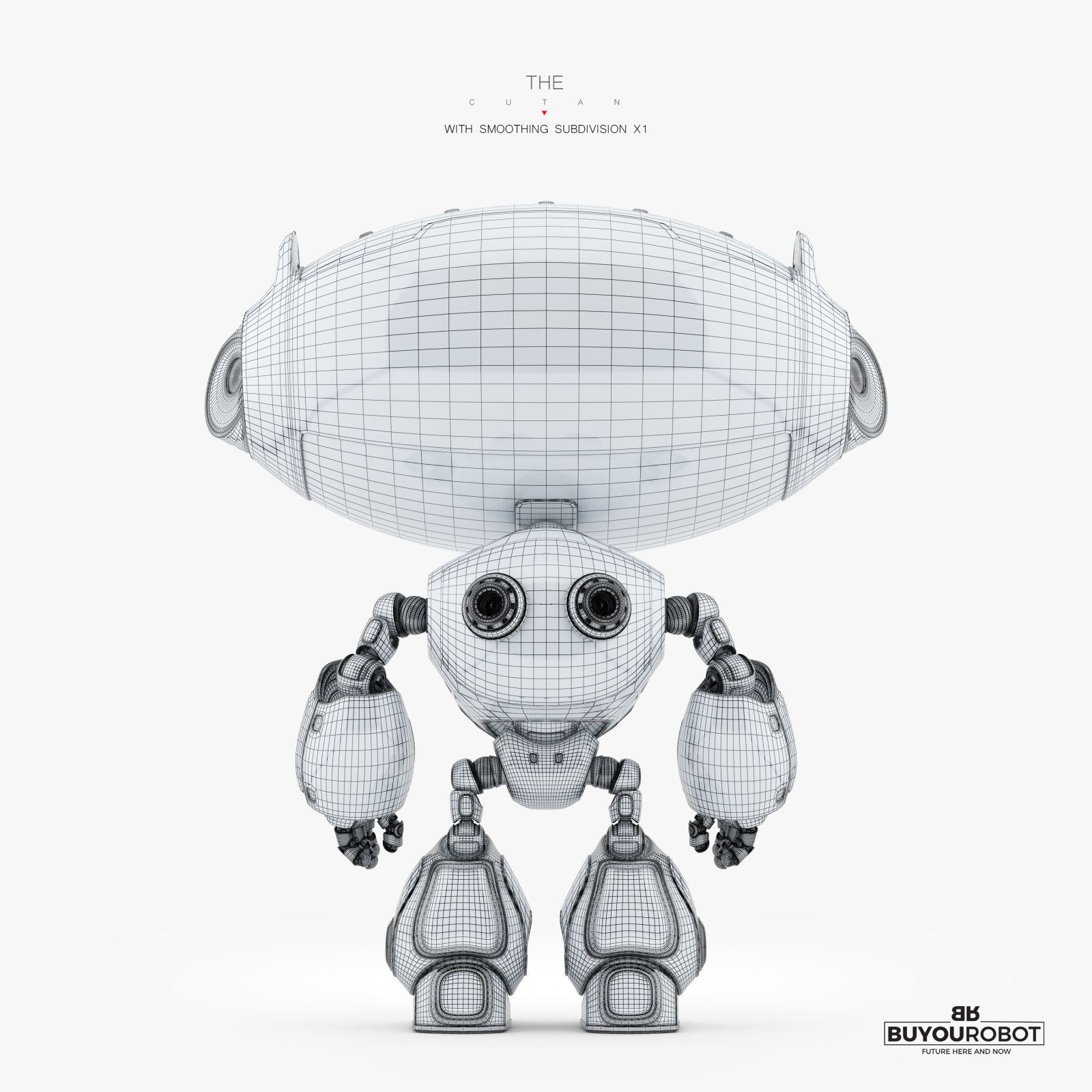 CUTE CAT PET BOT 3D model_8