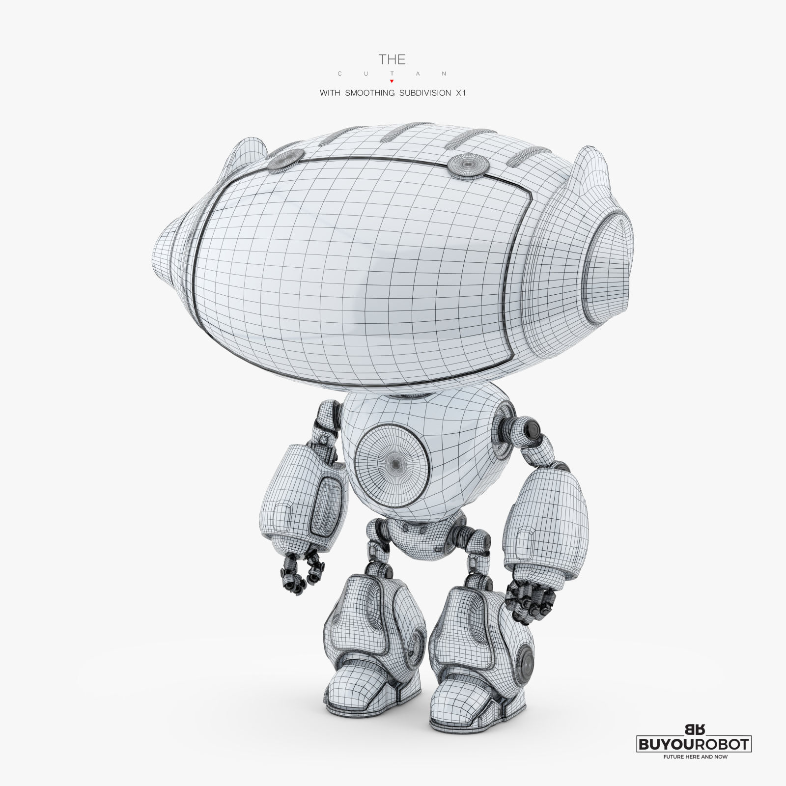 CUTE CAT PET BOT 3D model_6