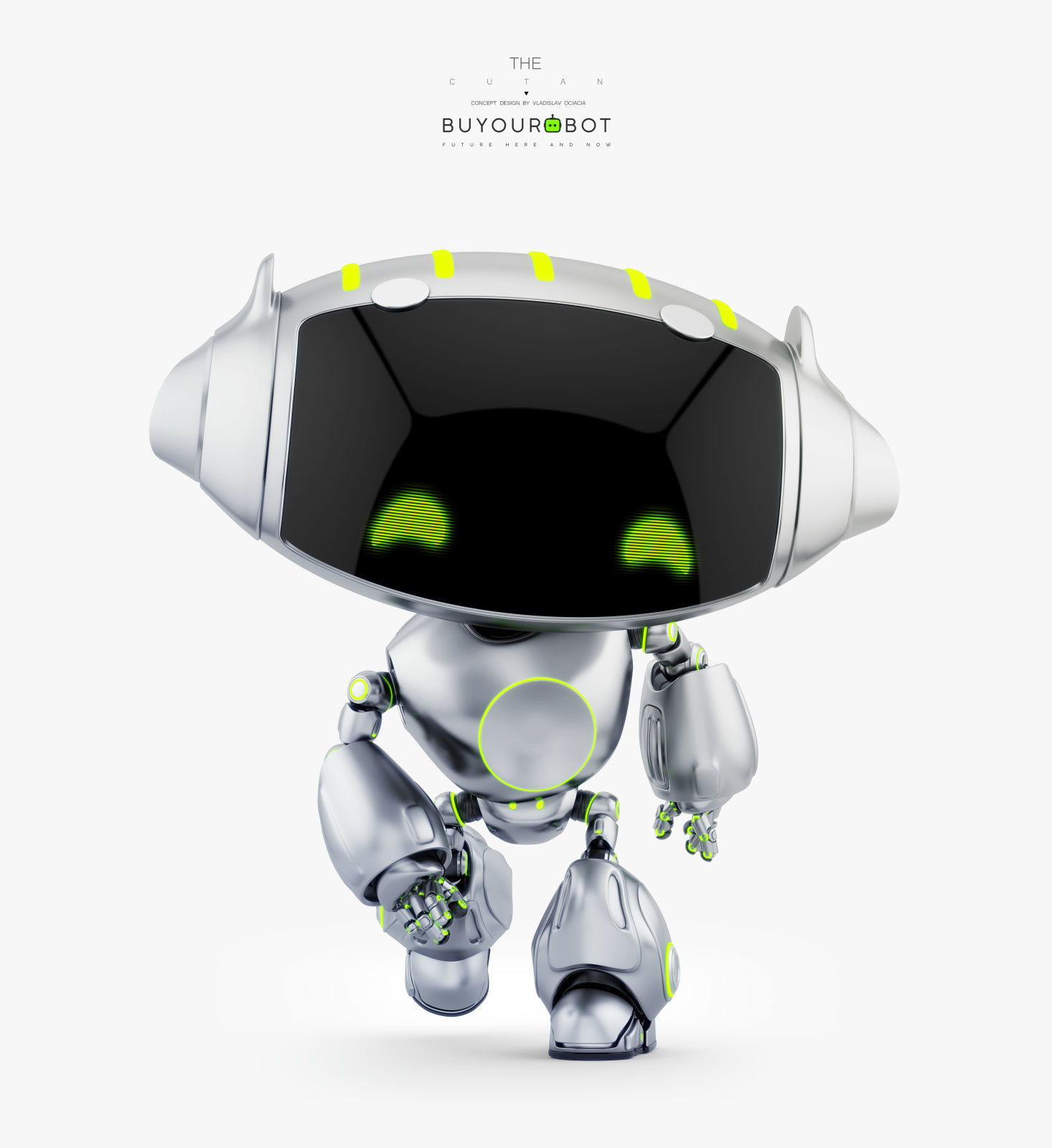 CUTE CAT PET BOT 3D model_1