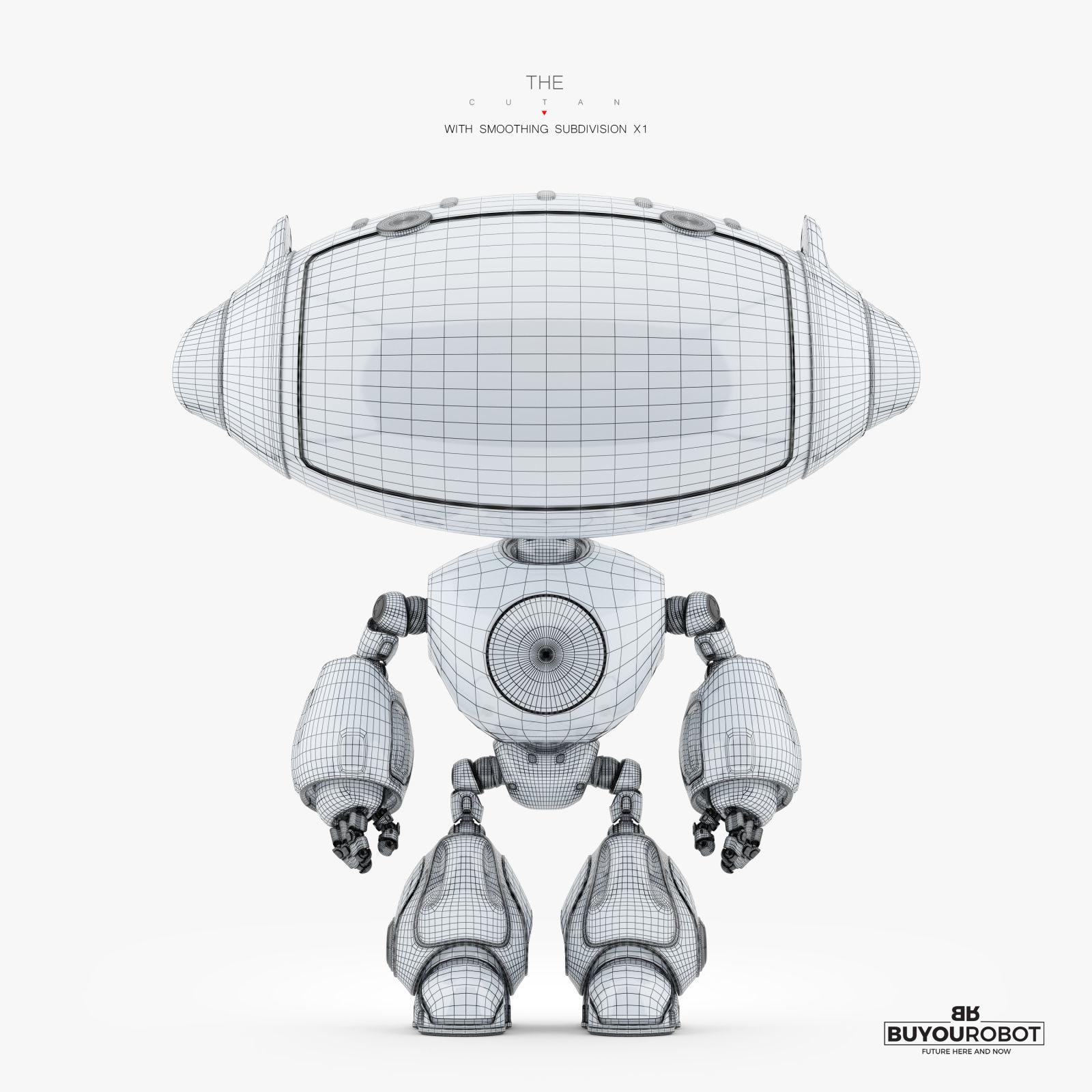 CUTE CAT PET BOT 3D model_5
