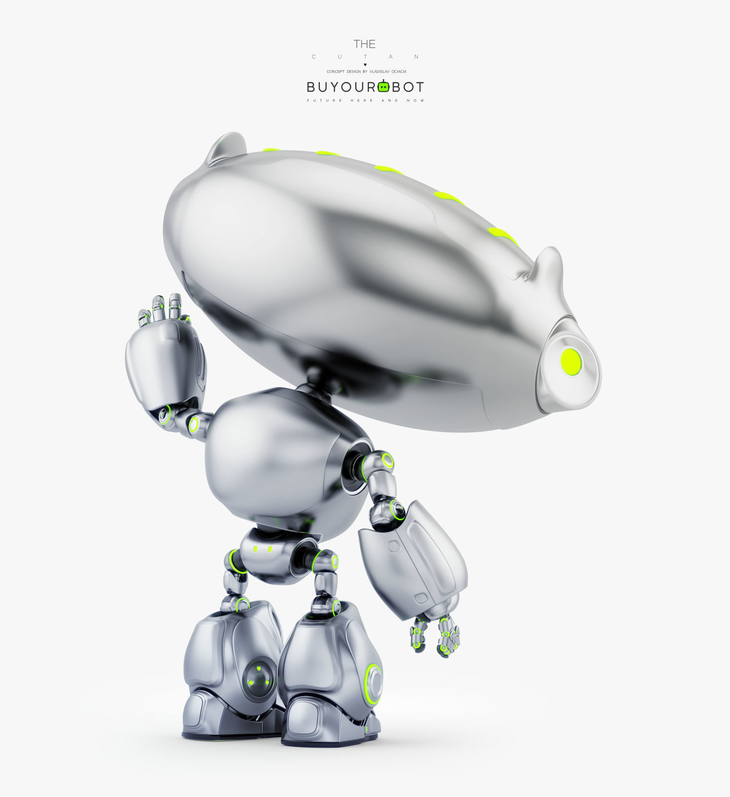 CUTE CAT PET BOT 3D model_3