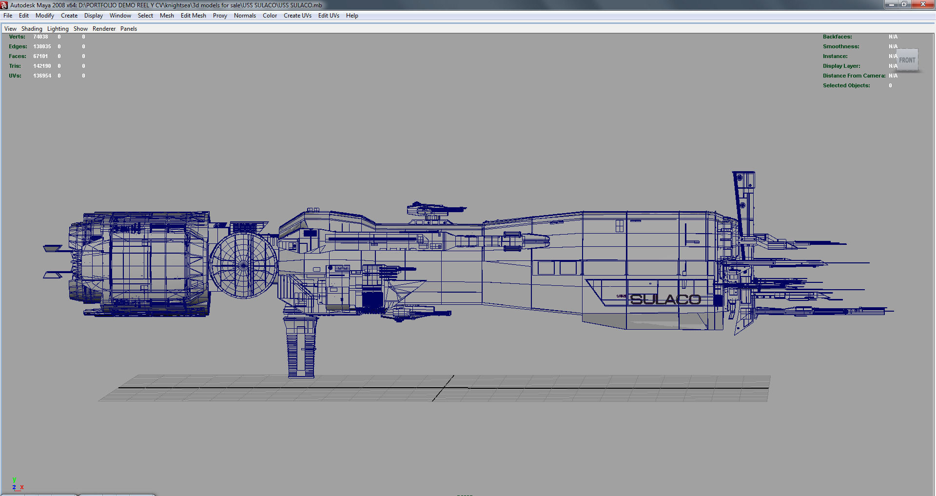 USS SULACO 3D model_8