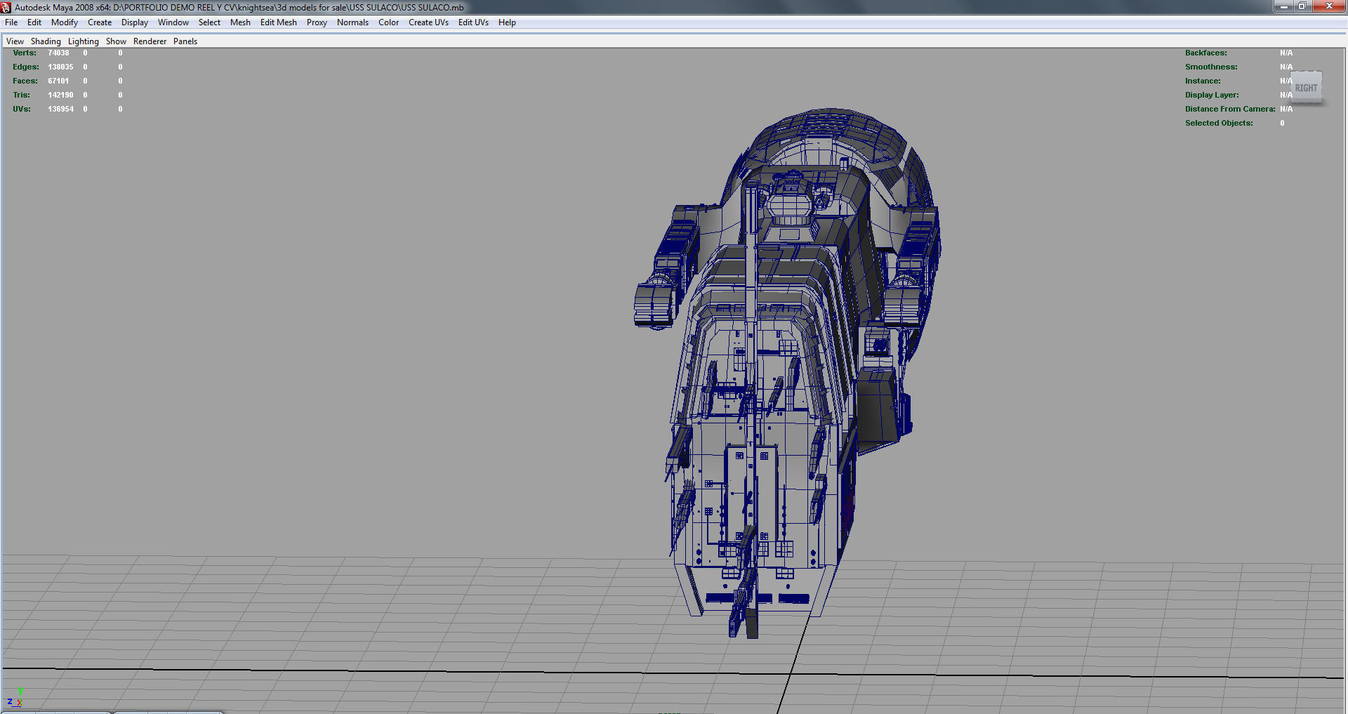 USS SULACO 3D model_5