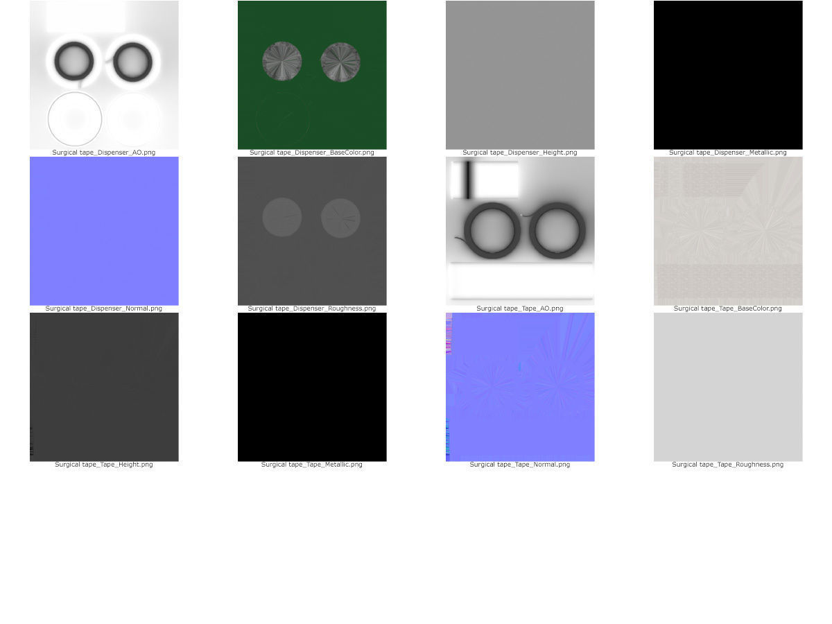 Surgical tape 3D model_11