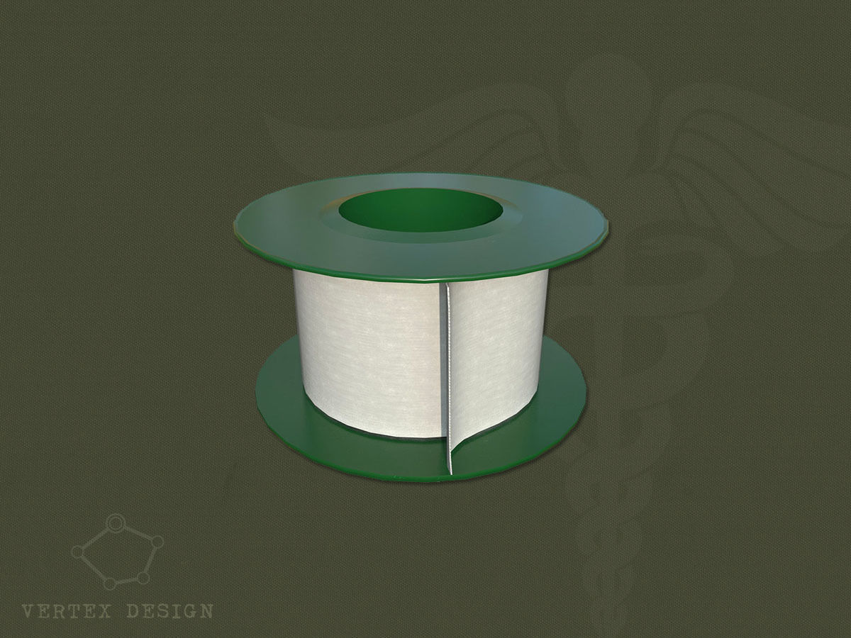 Surgical tape 3D model_12