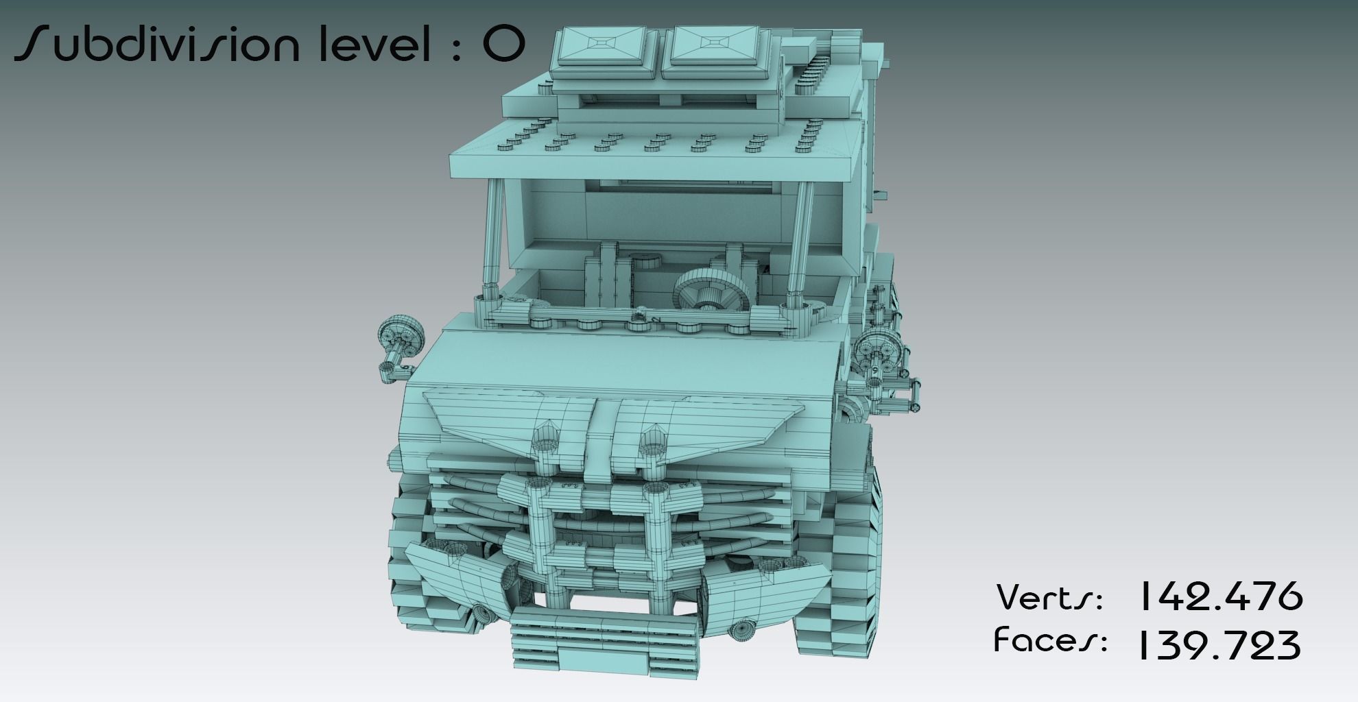SWAT Lego VAN and Special Squad Officers 3D model_9