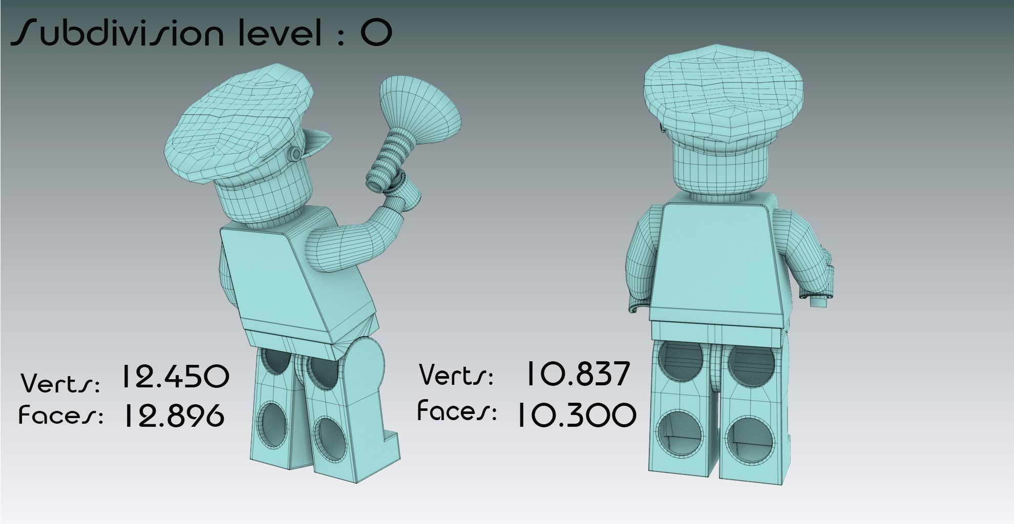 SWAT Lego VAN and Special Squad Officers 3D model_15