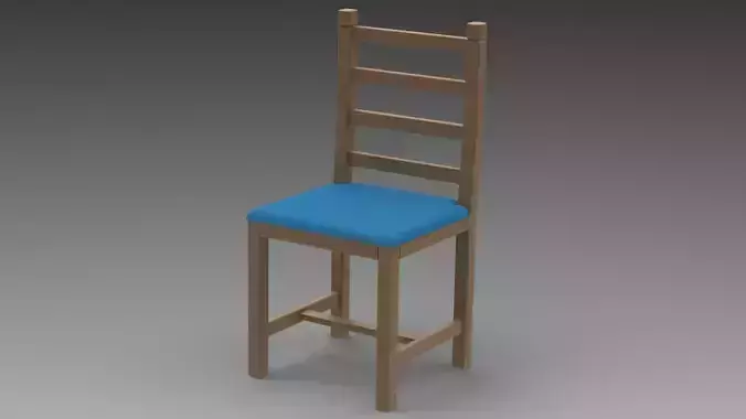 Chair wooden with seat