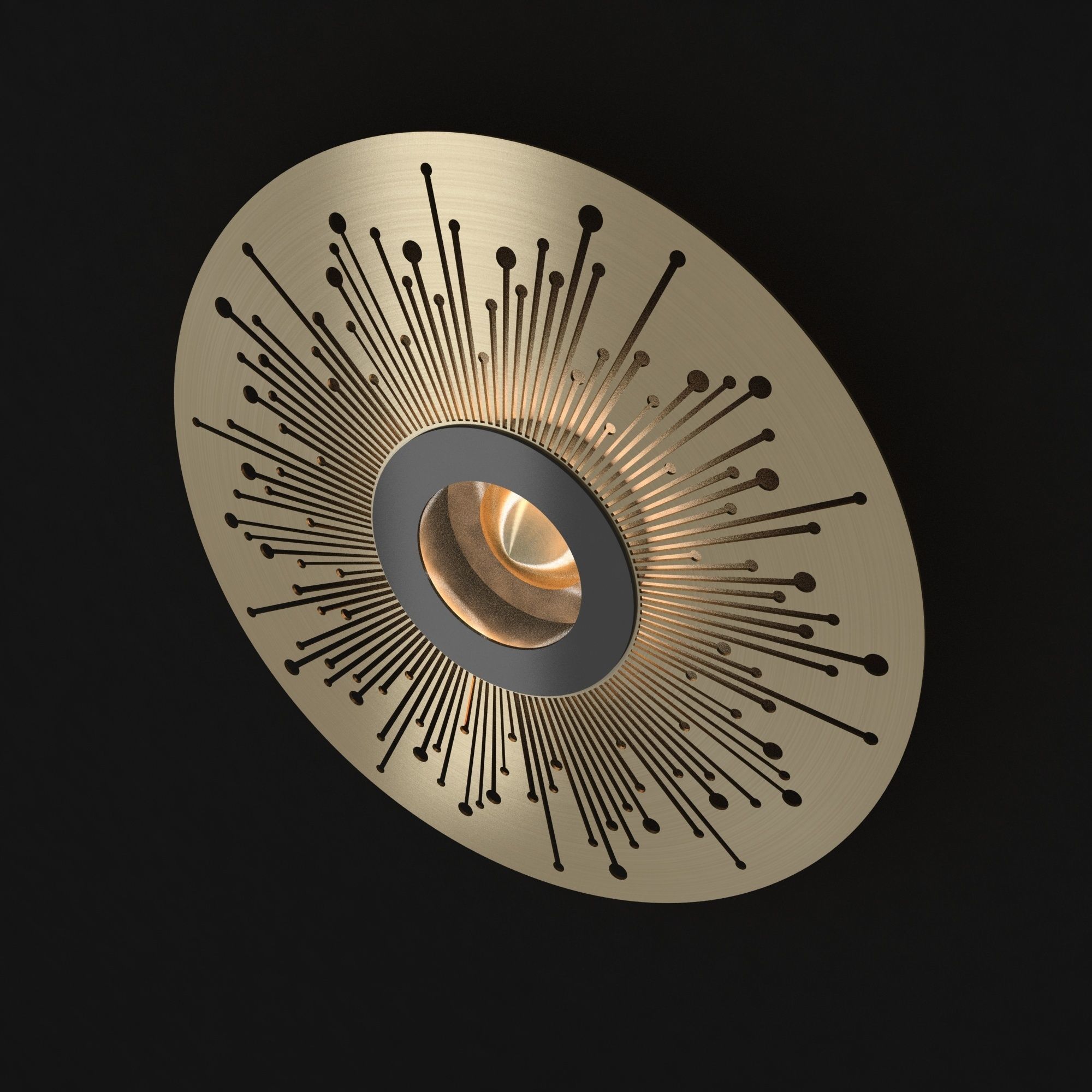 cvl earth wall light  3D model_3