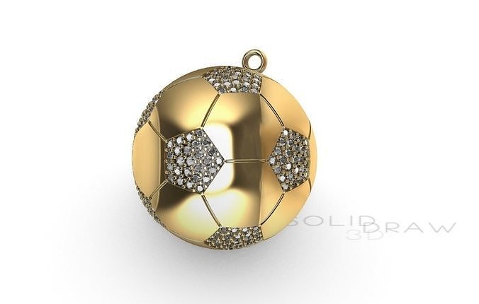 PENDANT SOCCER BALL FUTEBOL 3D print model