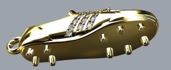 PENDANT FOOTBALL BOOTS soccer 3D print model_4