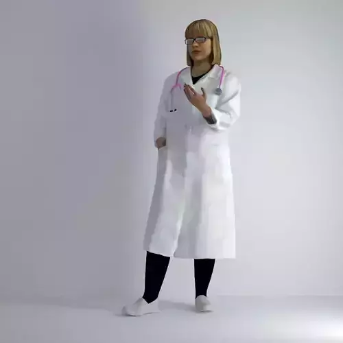 3D Scan Woman Doctor 006