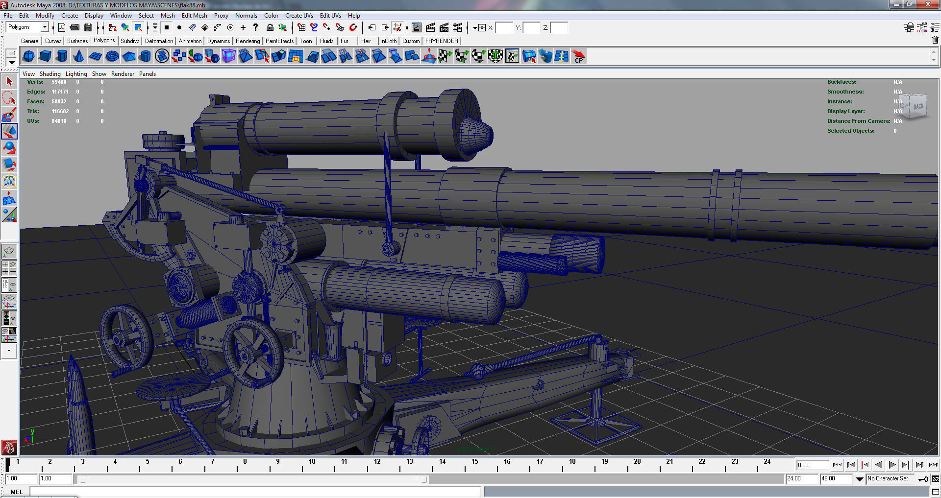  German FLAK 88 mm 3D model_6