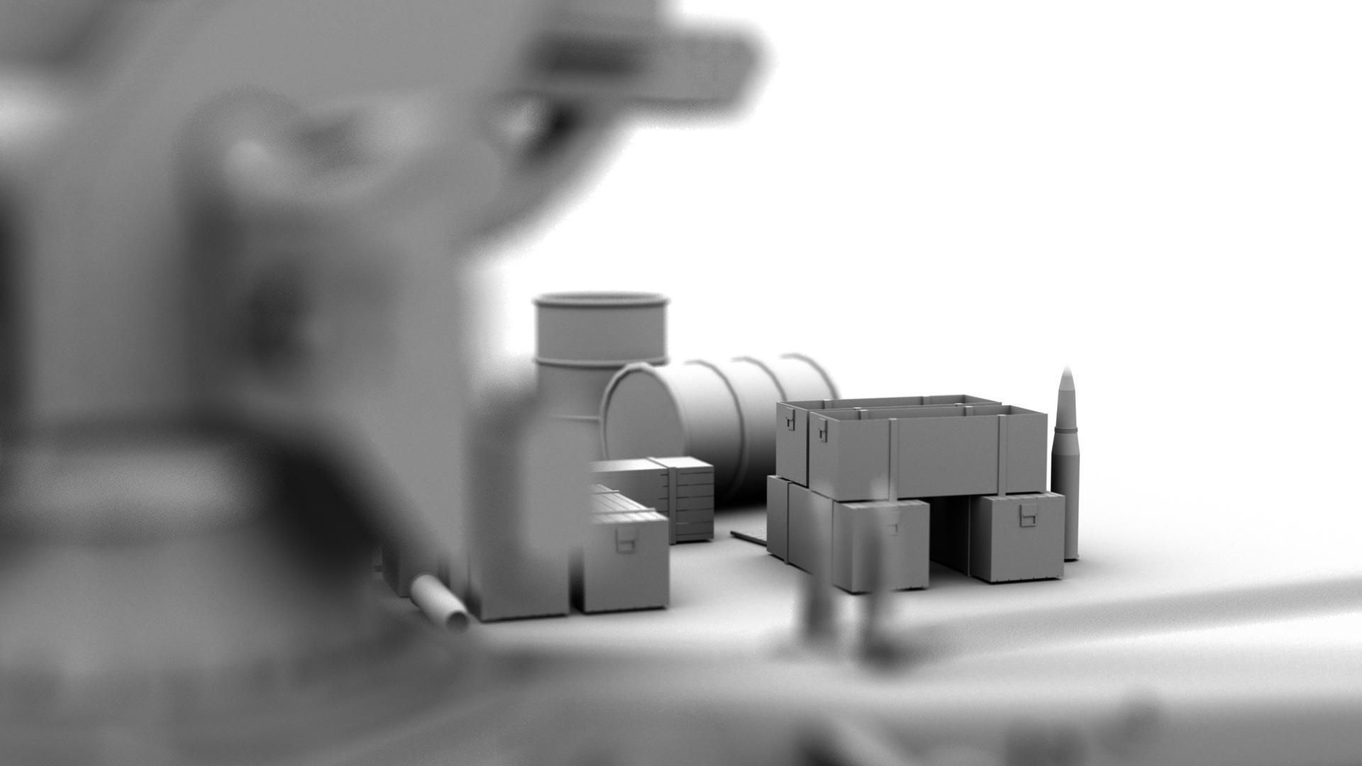  German FLAK 88 mm 3D model_2