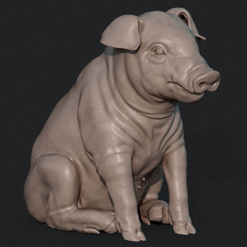 Piglet Sculpture 3D print model